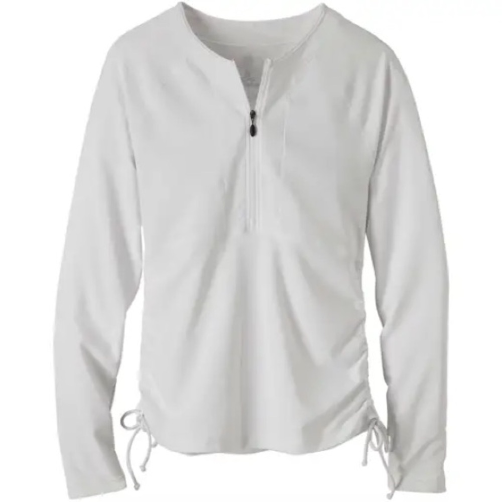 Prana Arwyn Long Sleeve Sun Top White Size Small